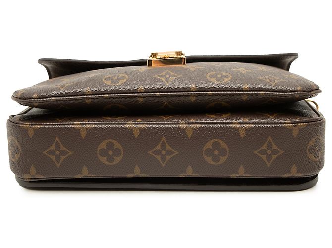 Louis Vuitton Brown Monogram Pochette Metis Marrone - vista 3