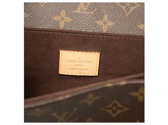 Louis Vuitton Brown Monogram Pochette Metis Marrone - vista 5