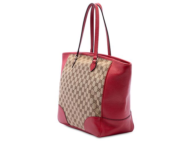 Borsa Tote con zip Gucci Bree in tela GG beige - vista 2