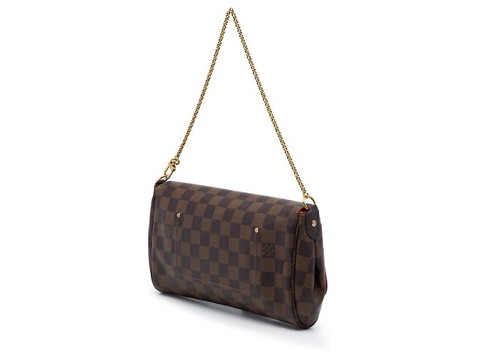 Louis Vuitton Brown Damier Ebene Favorite MM Castaño - vista 2