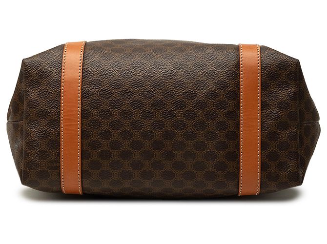 Céline Bolso Tote Celine Brown Macadam Coated Canvas Castaño - vista 3
