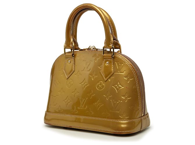Louis Vuitton Gold Monogram Vernis Alma BB Dorado - vista 2