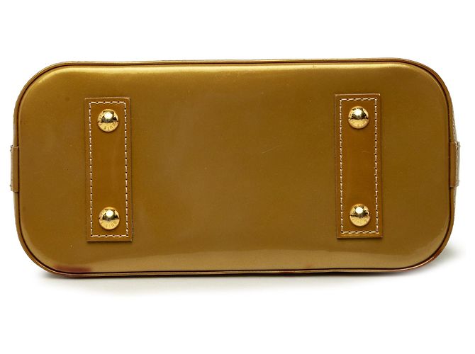 Louis Vuitton Gold Monogram Vernis Alma BB Dorado - vista 3