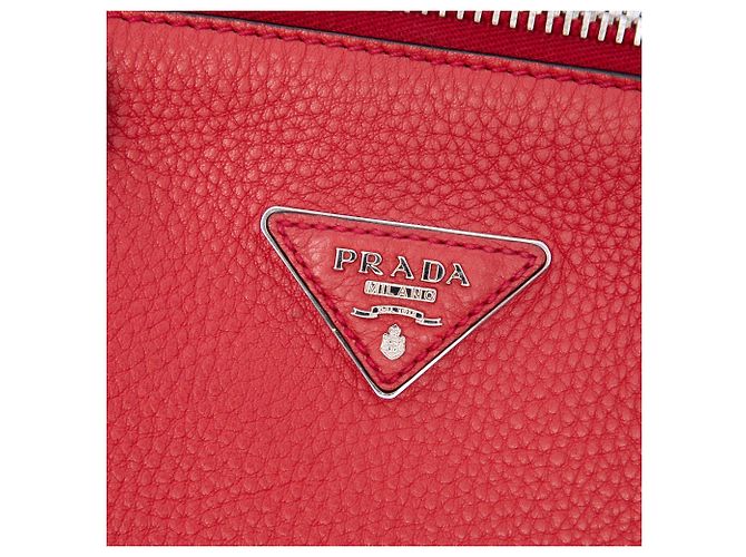Bolsa Prada Red Vitello Daino de alça dupla Vermelho - vista 5