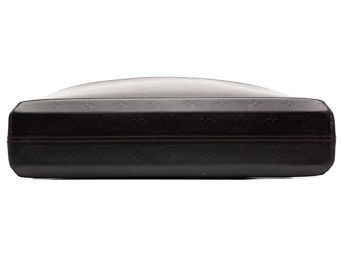 Louis Vuitton Brown Monogram Glace Steve Marrom Castanho escuro - vista 3