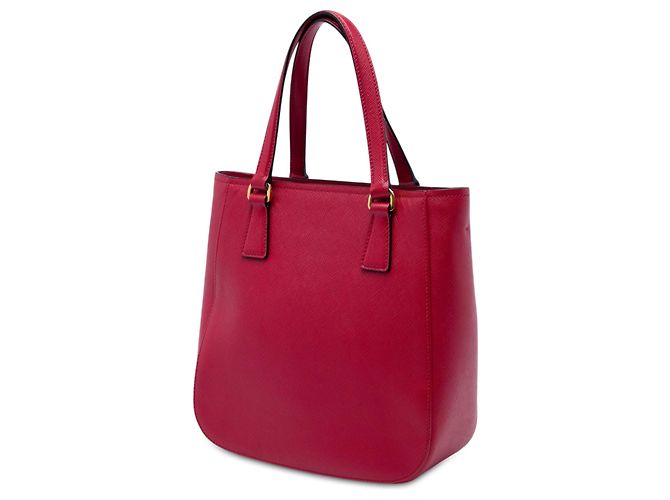 Sac Tote Prada Red Saffiano Lux Metropolis Rouge - vue 2
