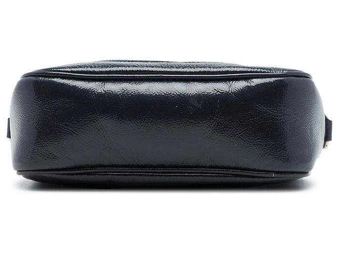 Gucci Blue Patent Soho Disco Crossbody Blu navy - vista 3