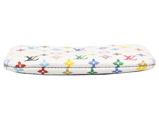 Louis Vuitton White Takashi Murakami Monogram Multicolore Key Pouch - view 3