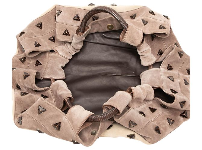 Bolsa Aire em camurça com tachas castanha LOEWE Marrom - vista 4