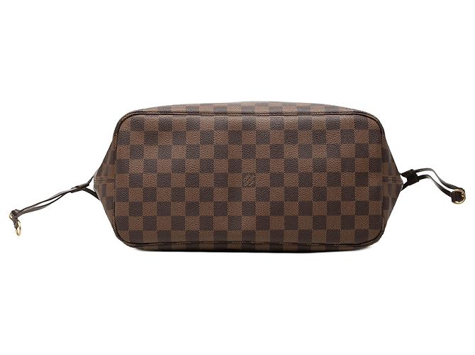Louis Vuitton Brown Damier Ebene Neverfull MM Marrom - vista 3