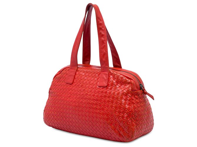Borsa Bottega Veneta Red Nappa Intrecciato Rosso - vista 2