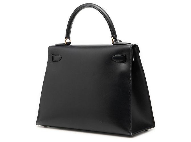 Hermès Black Box Calf Kelly Sellier 28 Negro - vista 2