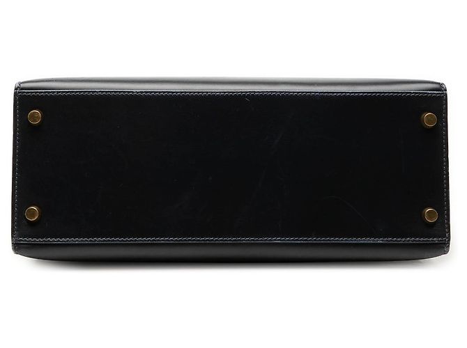 Hermès Black Box Calf Kelly Sellier 28 Negro - vista 3