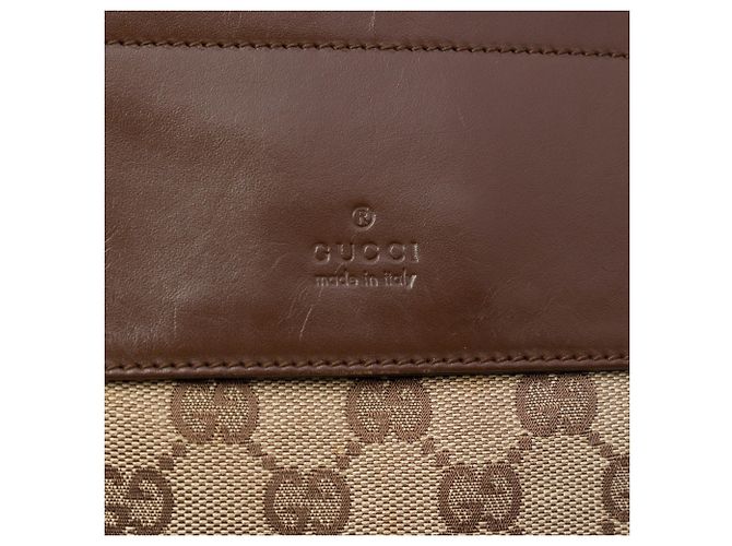 Bolso cinturón Gucci de lona GG beige con doble bolsillo - vista 5