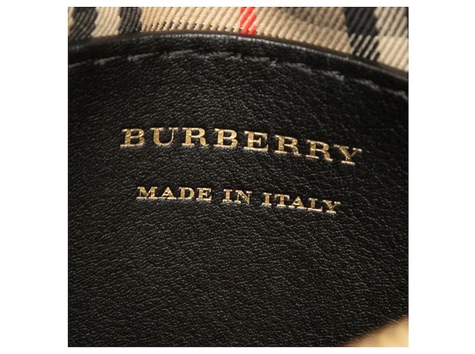Bolsa Camera Burberry em couro de bezerro preto com corrente - vista 5