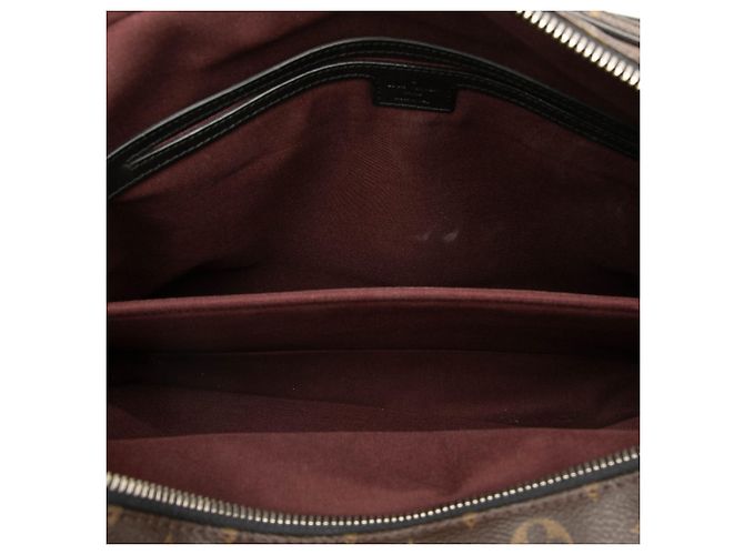 Louis Vuitton Brown Monogram Macassar Soft Briefcase Marrone - vista 4