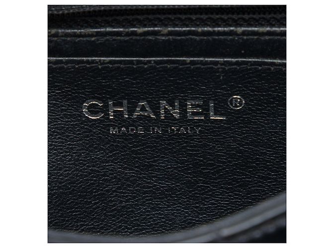 Chanel Black Mini Rectangular Classic Patent Single Flap Noir - vue 5