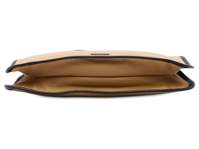 Borsa a tracolla Gucci in tela beige con banda Web - vista 3