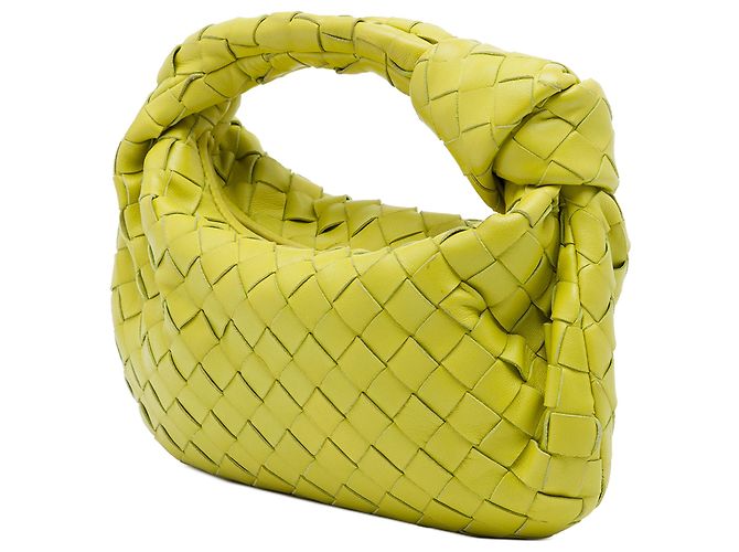 Bottega Veneta Mini Jodie in Nappa Intrecciato Verde Verde oliva - vista 2