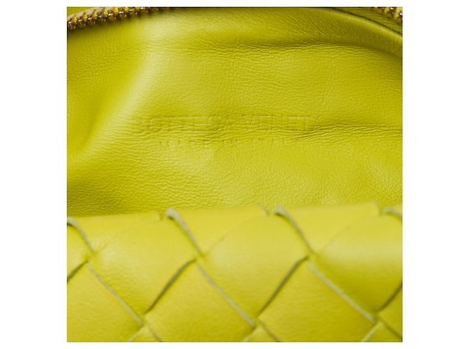 Bottega Veneta Mini Jodie in Nappa Intrecciato Verde Verde oliva - vista 5