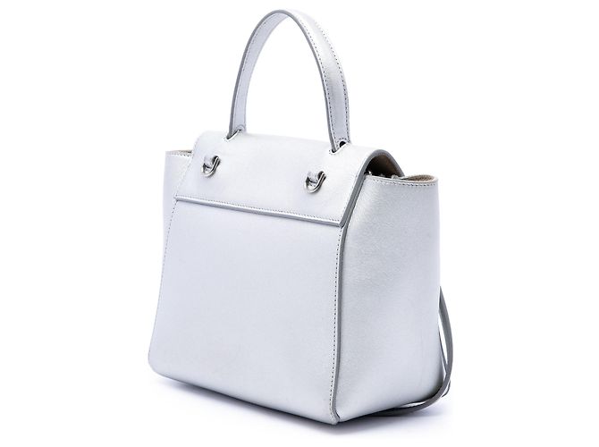 Belt Bag Céline Bolso cinturón Celine Silver Nano en piel de becerro laminada Plata - vista 2