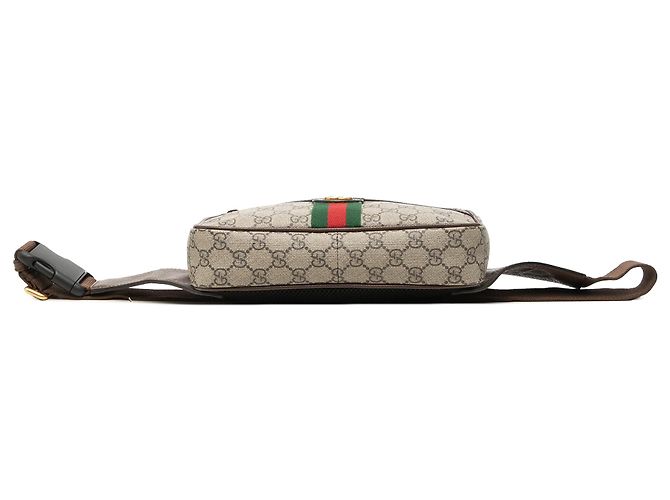 Gucci Beige Small GG Supreme Web Ophidia Gürteltasche - Ansicht 3