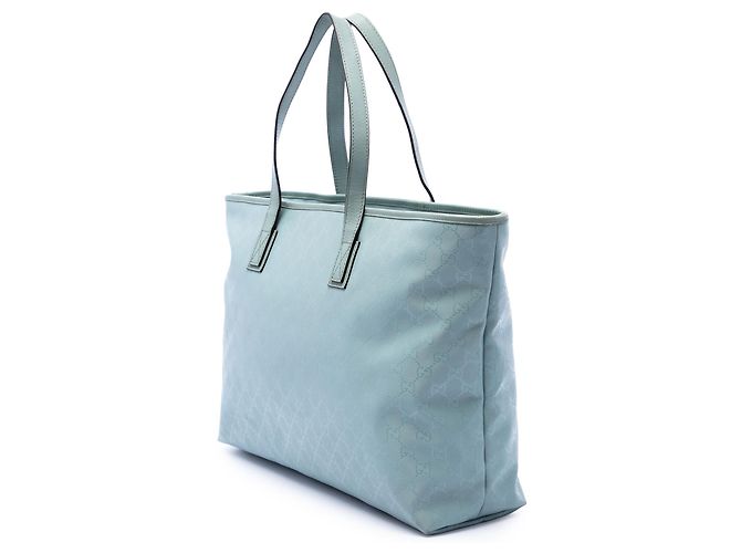 Tote Gucci Blu Large Stampa GG Blu chiaro - vista 2