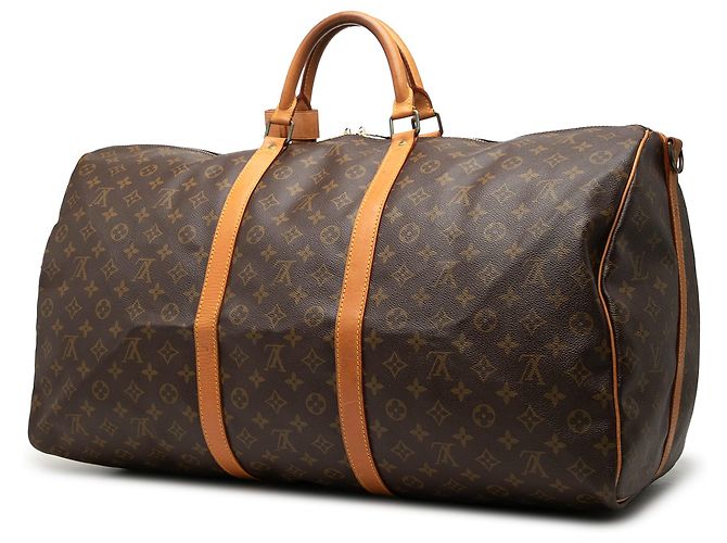 Louis Vuitton Brown Monogram Keepall Bandouliere 60 Marrone - vista 2