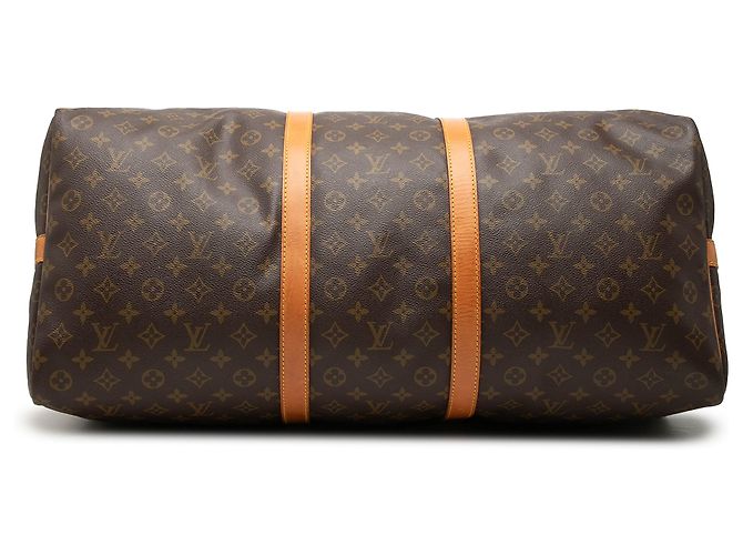 Louis Vuitton Brown Monogram Keepall Bandouliere 60 Marrone - vista 3