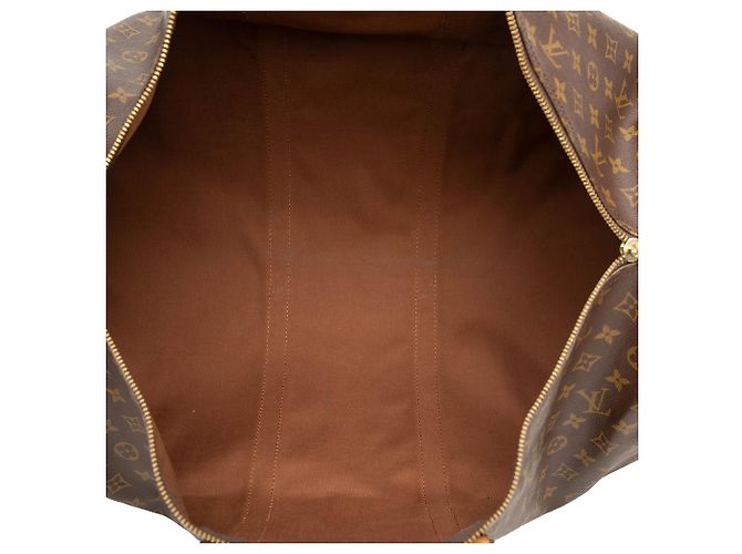 Louis Vuitton Brown Monogram Keepall Bandouliere 60 Marrone - vista 4