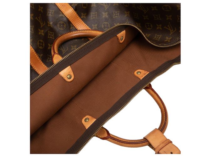Louis Vuitton Brown Monogram Keepall Bandouliere 60 Marrone - vista 6