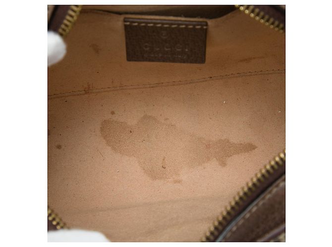 Gucci Mini Bolso Bandolera Ophidia Web GG Supreme Beige - vista 4