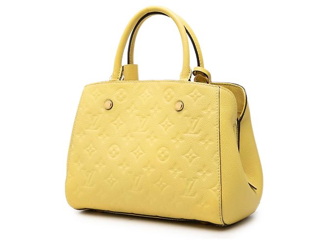 Louis Vuitton Yellow Monogram Empreinte Montaigne BB Giallo - vista 2