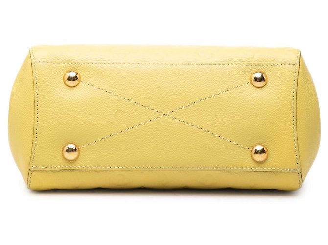 Louis Vuitton Yellow Monogram Empreinte Montaigne BB Giallo - vista 3