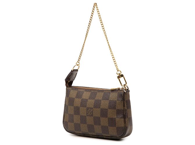 Louis Vuitton Brown Damier Ebene Mini Pochette Accessoires Marron - vue 2