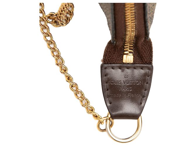 Louis Vuitton Brown Damier Ebene Mini Pochette Accessoires Marron - vue 5