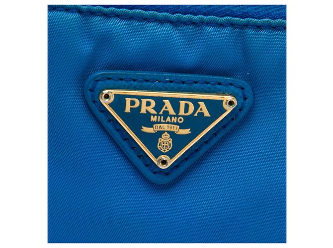 Trousse à cosmétiques Prada en Tessuto bleu - vue 5