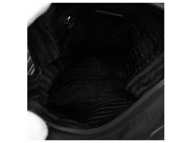 Prada Sac crossbody en Tessuto noir avec fermeture éclair - vue 4