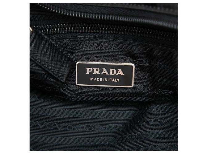 Prada Sac crossbody en Tessuto noir avec fermeture éclair - vue 5
