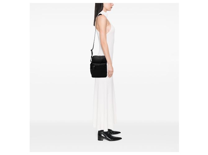 Prada Sac crossbody en Tessuto noir avec fermeture éclair - vue 6