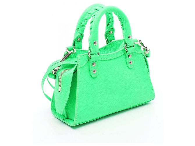 Borsa 2-Way Balenciaga Neo Classic Nano Verde - vista 2