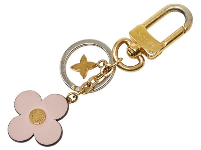 Louis Vuitton Portefeuille Blooming Flower BB Keychain Accessory Braun Pink Golden - Ansicht 2