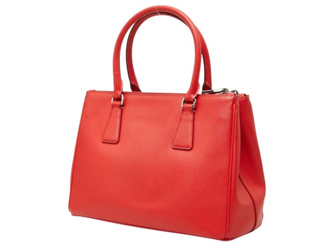 Prada Galleria Handtasche aus rotem Saffiano-Leder - Ansicht 2