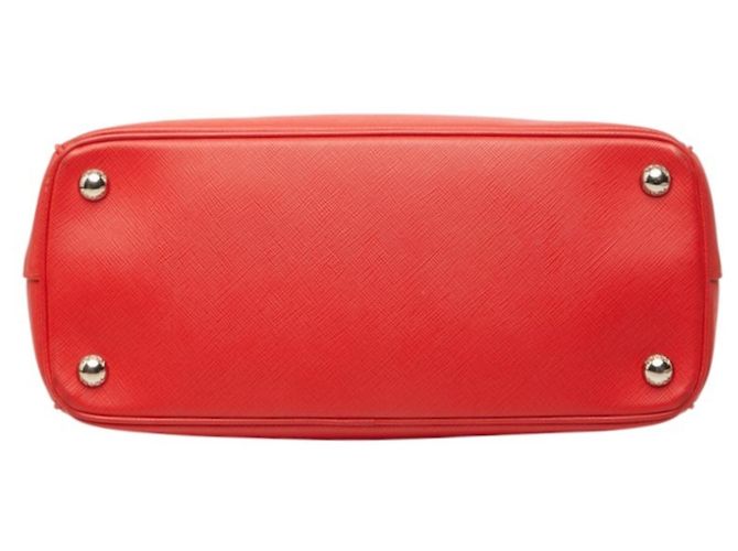 Prada Galleria Handtasche aus rotem Saffiano-Leder - Ansicht 3