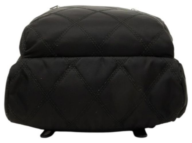 Mini zaino trapuntato Prada con placca logo Triangle Nero - vista 3