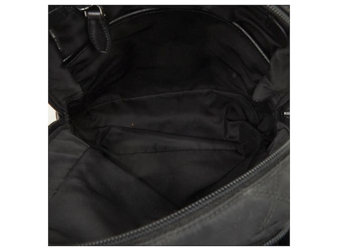 Mini zaino trapuntato Prada con placca logo Triangle Nero - vista 9