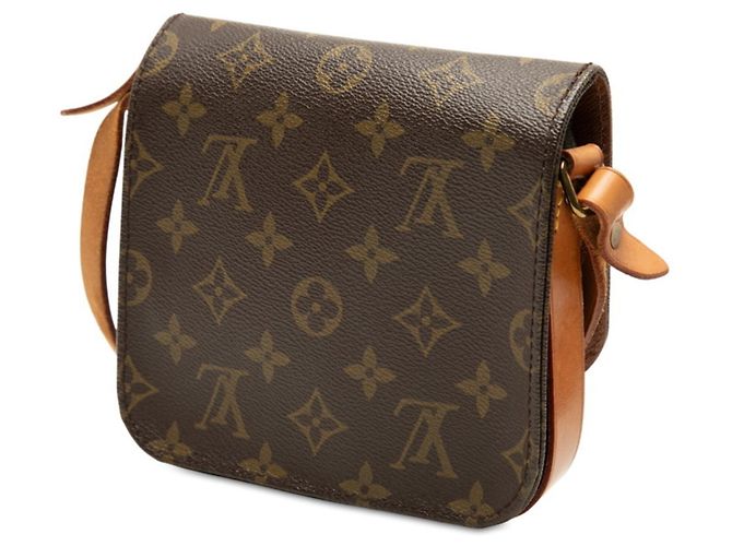 Louis Vuitton Monogram Mini Cartouchiere Crossbody Shoulder Bag Braun - Ansicht 2