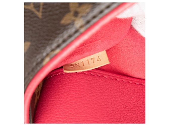 Louis Vuitton Monogram Pallas MM Schultertasche Braun Pink - Ansicht 6