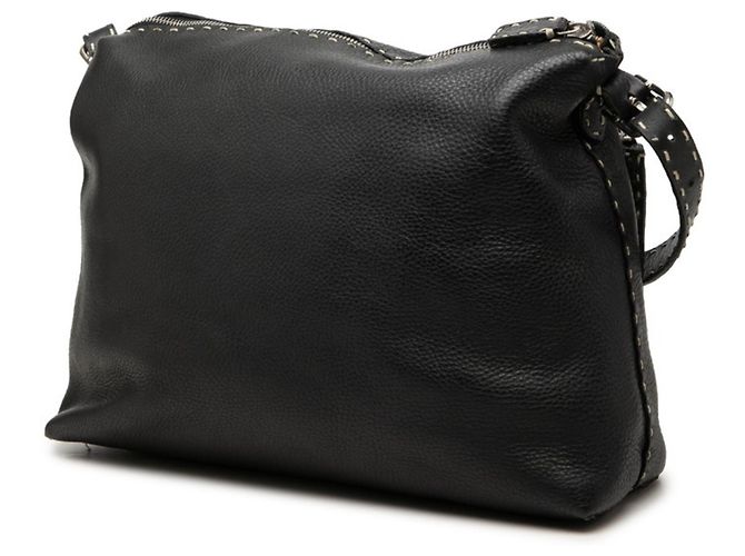 Borsa a tracolla e spalla Fendi Selleria Stitch Nero - vista 2