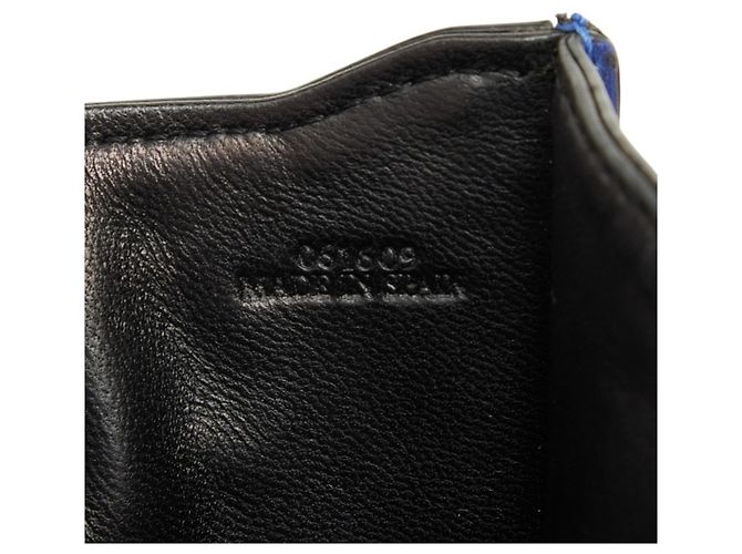 Borsa a tracolla Loewe Barcelona in pelle blu - vista 11